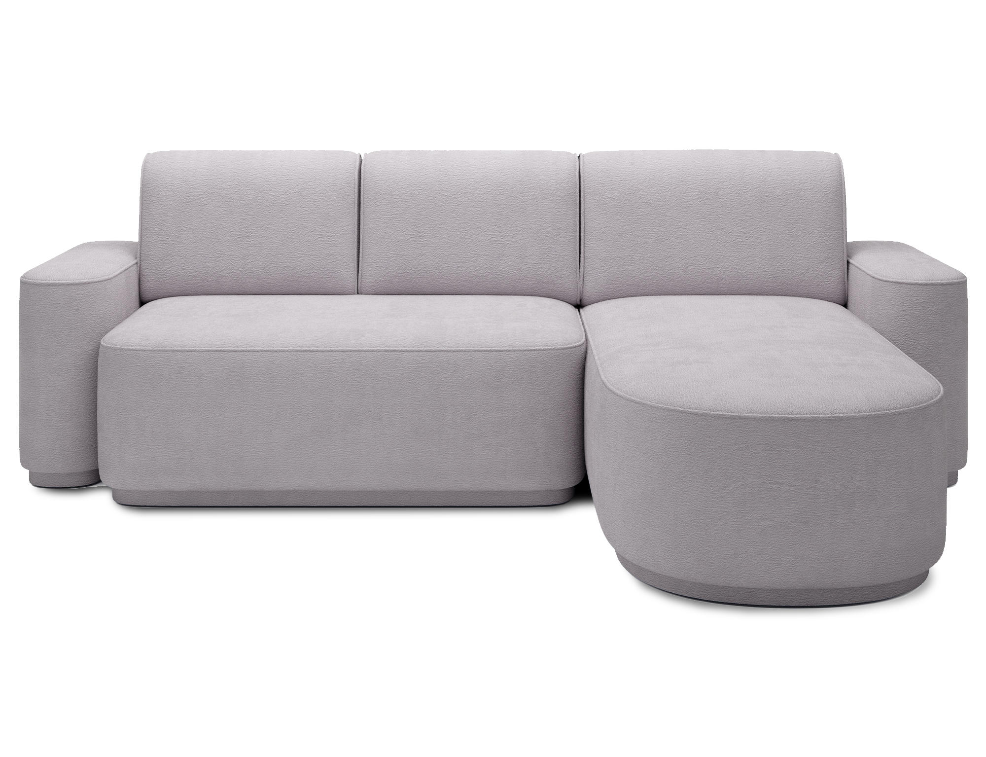 ECKSOFA RUMA - Grau (Touch 03) - Grau, Holzwerkstoff (285/180cm) - Möblo
