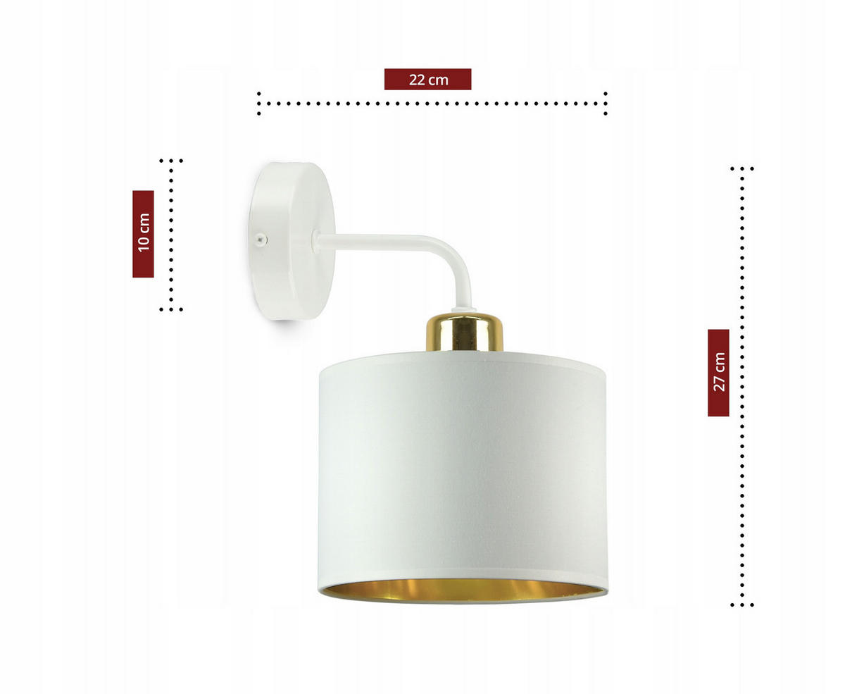 WANDLEUCHTE BOSE - Goldfarben/Weiß, Metall (22/27/20cm) - kiki design