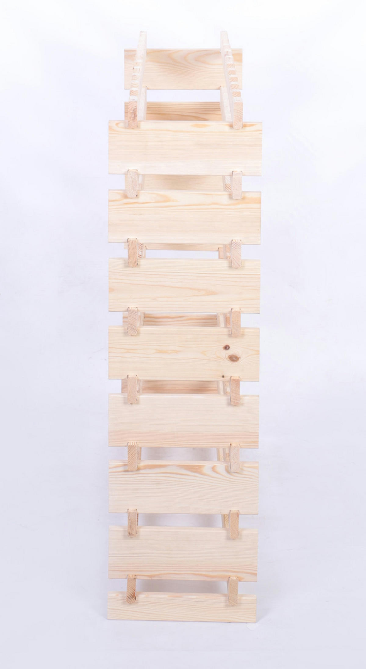 WEINREGAL VINOTECA FLEX PRO HxBxT 107x103x28cm 80 Flaschen auf 8 Ebenen Natur unbehandelt - Naturfarben, Holz (103/107/28cm) - PROREGAL