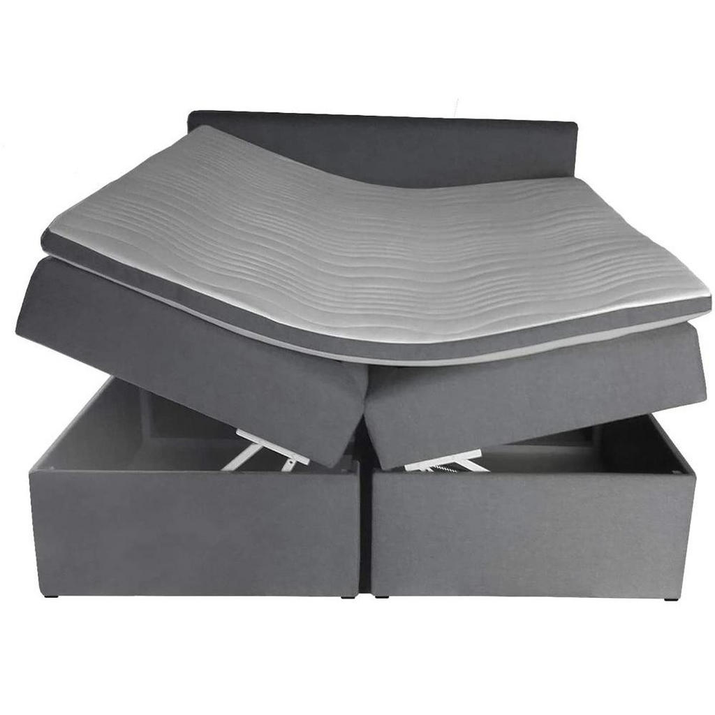 Thumbnail - Best For Home Boxbett, Beige, Textil, Höhe ca. 20 cm, Rechteckig, 140x200 cm, Schlafzimmer, Betten, Boxspringbetten