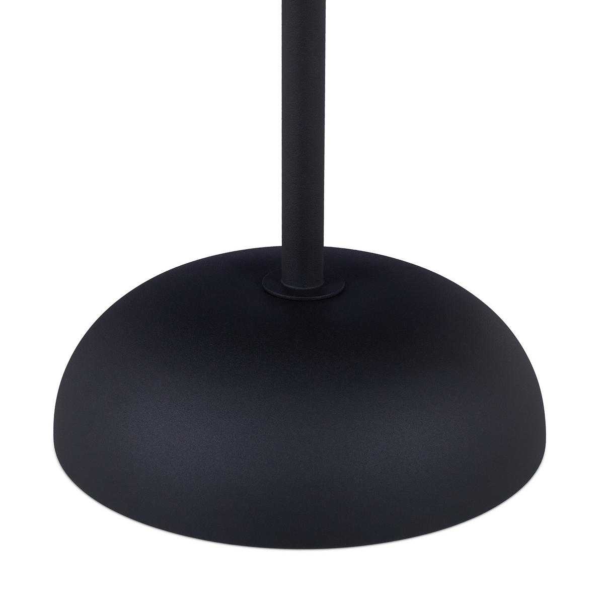 BEISTELLTISCH - Schwarz, Holzwerkstoff/Metall (40/40/48.5cm) - Relaxdays
