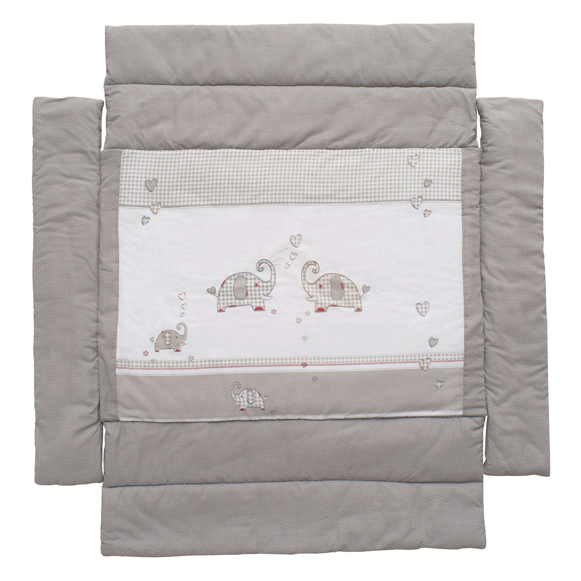 LAUFGITTEREINLAGE , Jumbo twins grau - Grau, Textil (96/18/96cm) - Roba