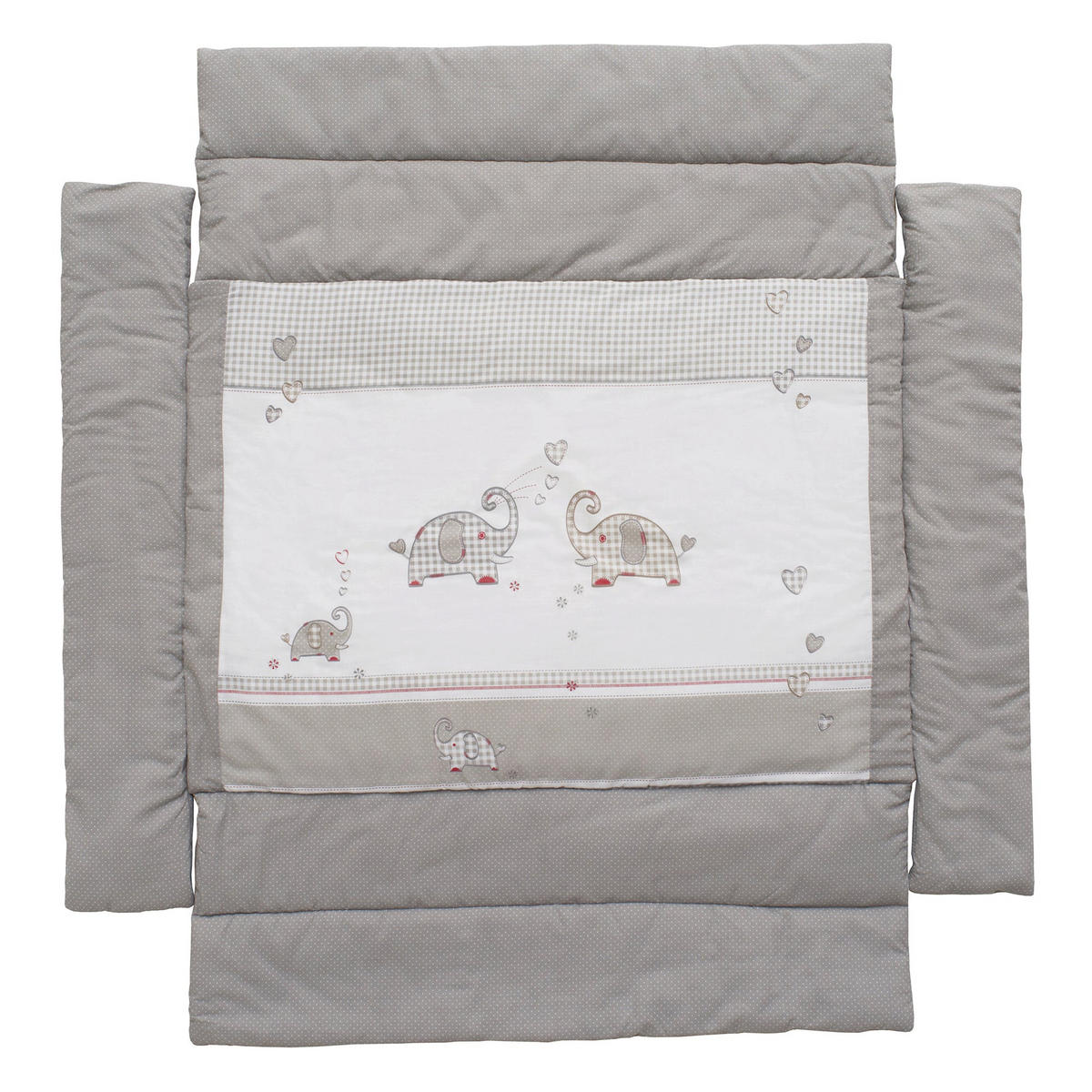 LAUFGITTEREINLAGE , Jumbo twins grau - Grau, Textil (96/18/96cm) - Roba