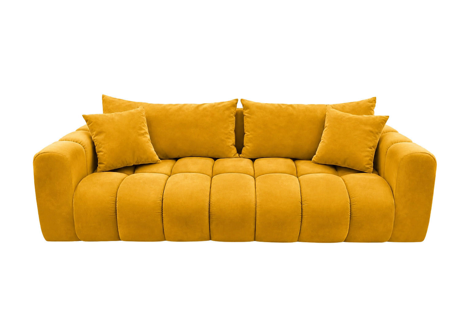 SCHLAFSOFA Mit Bettkasten, Veloursstoff Bluvel, Golden, COSMOPOLITAN - Goldfarben, Holz (240/97cm) - Kaiser Möbel