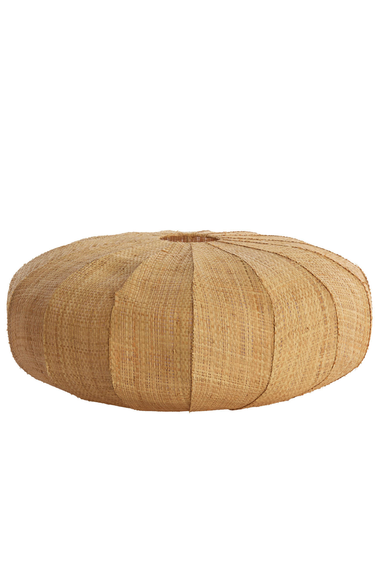 LAMPENSCHIRM Rafika Braun Ø50/21 cm - Braun, Naturmaterialien (50/50/21cm) - Light & Living