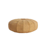 LAMPENSCHIRM Rafika Braun Ø50/21 cm - Braun, Naturmaterialien (50/50/21cm) - Light & Living