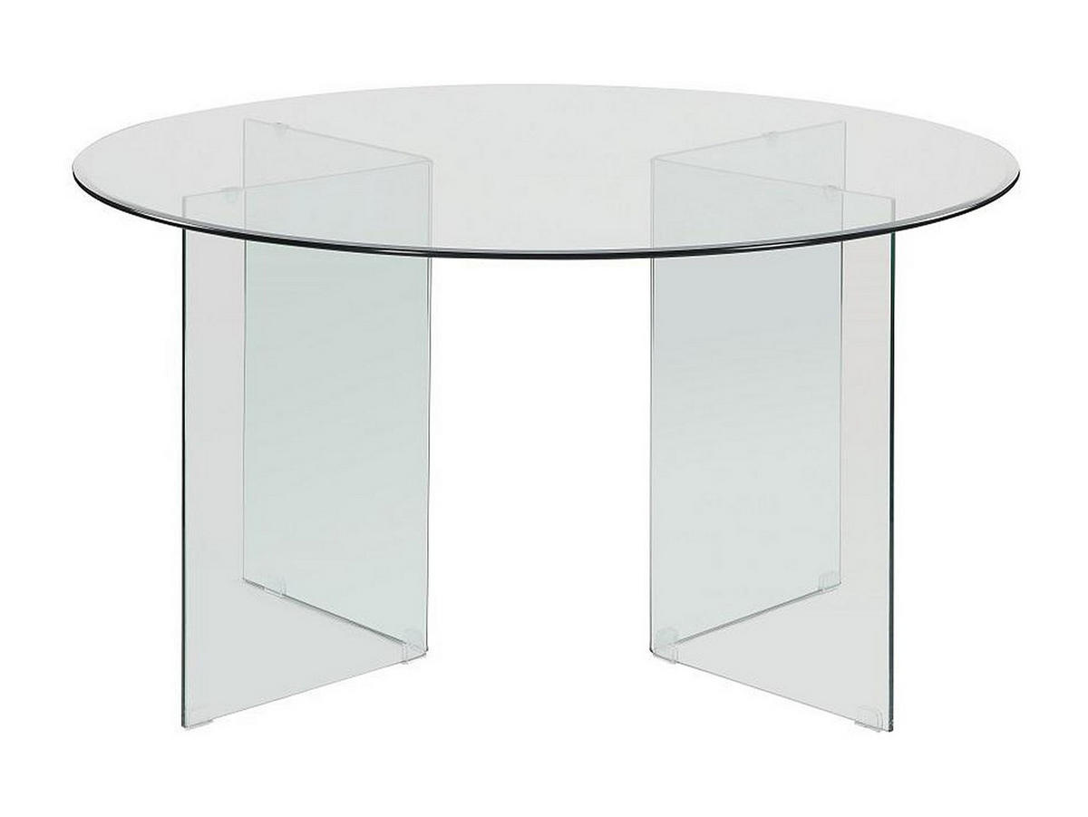 ESSTISCH Glastisch - 6 Personen - Sicherheitsglas - ADAMO - Transparent, Glas (137/137/77cm) - Vente-Unique