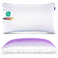 ANATOMICKÝ vankúš 40x80 cm – pamäťová pena (Memory Flakes), chladivý - biela, textil (40/80cm) - Mister Sandman