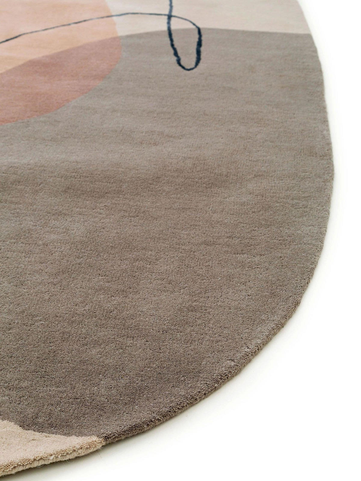 TEPPICH Wollteppich Shape Bunt - Multicolor, Textil (160/1cm) - KUNSTLOFT