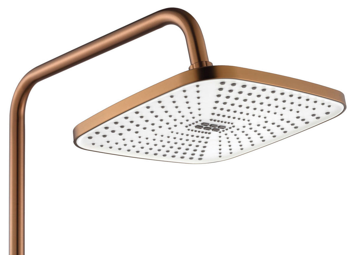 DUSCHGARNITUR My2021-77c Rea Argus Copper Brush - Kupferfarben, Metall (10.5/144/32cm) - REA