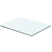 REGALBODEN Glas Transparent 40/25 Cm - Transparent, Glas (25/0.8/40cm) - vidaXL
