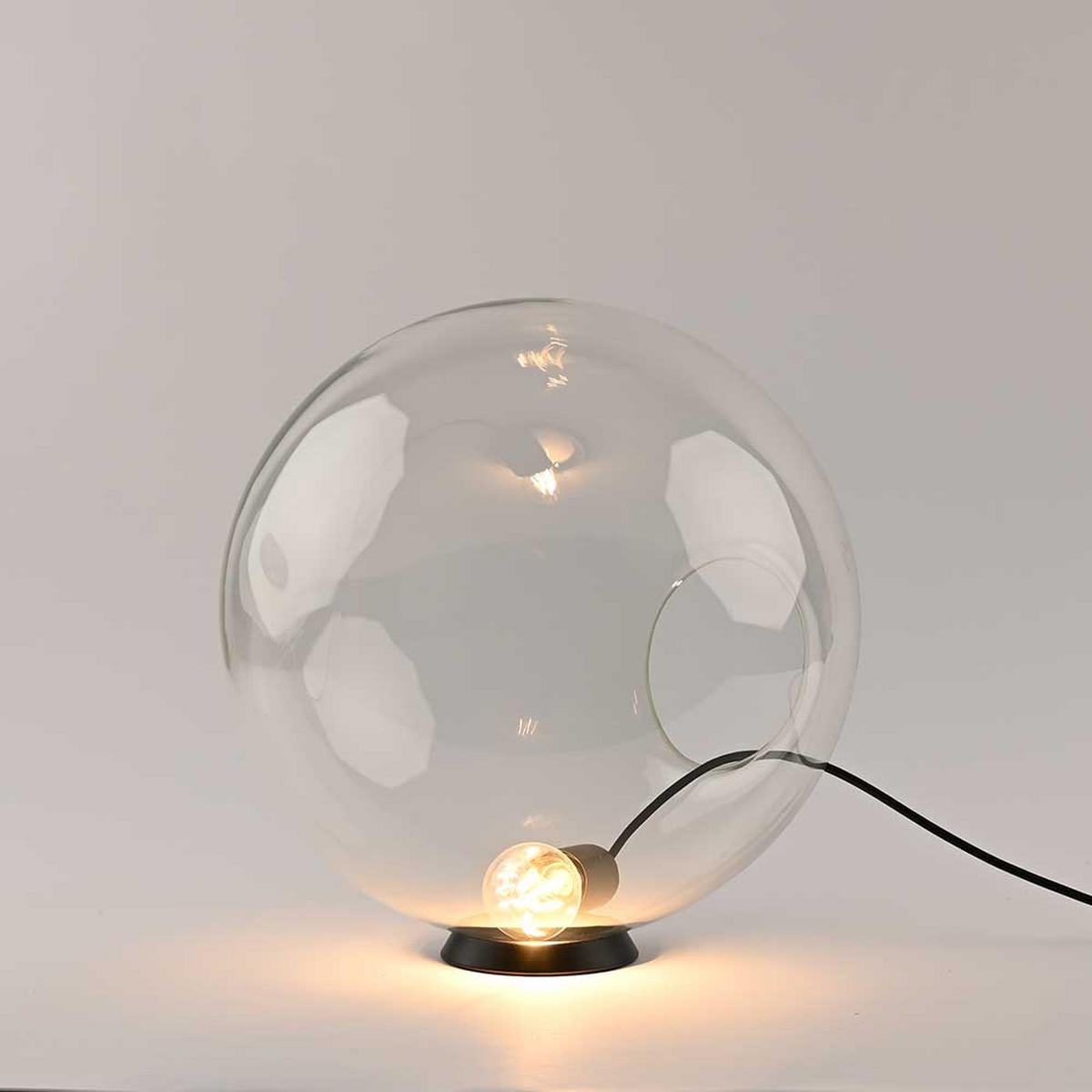 TISCHLAMPE Orb Klar Ø 40cm - Klar, Glas (40/40cm) - s.luce