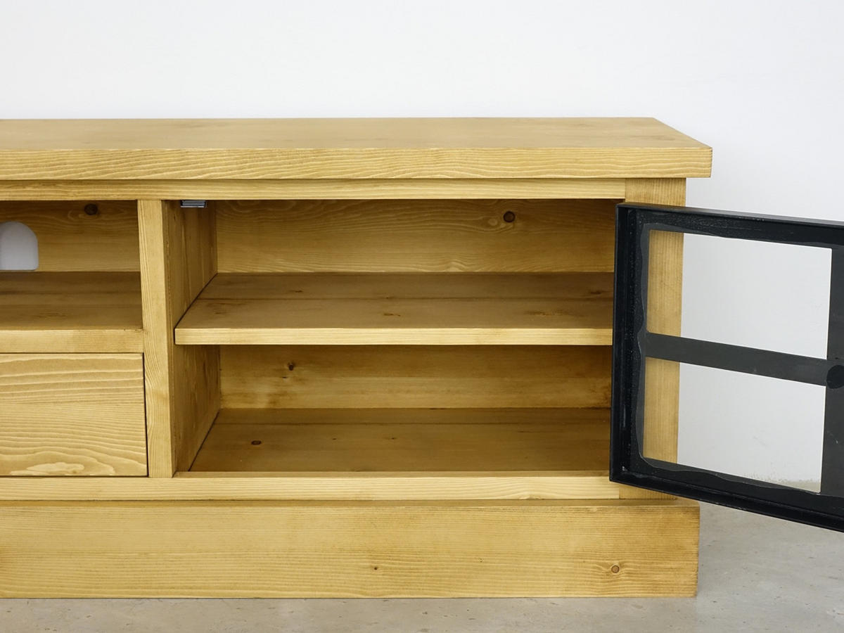 TV-SCHRANK aus Massivholz Industrial - Honig, Holz (160/46/40cm) - Seart