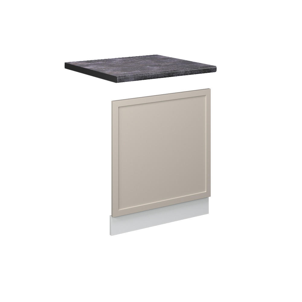FRONTBLENDE Fame-Line GrauBeige 60 cm, AP Anthrazit - Greige/Weiß, Holzwerkstoff (60/67.4/1.6cm) - Vicco