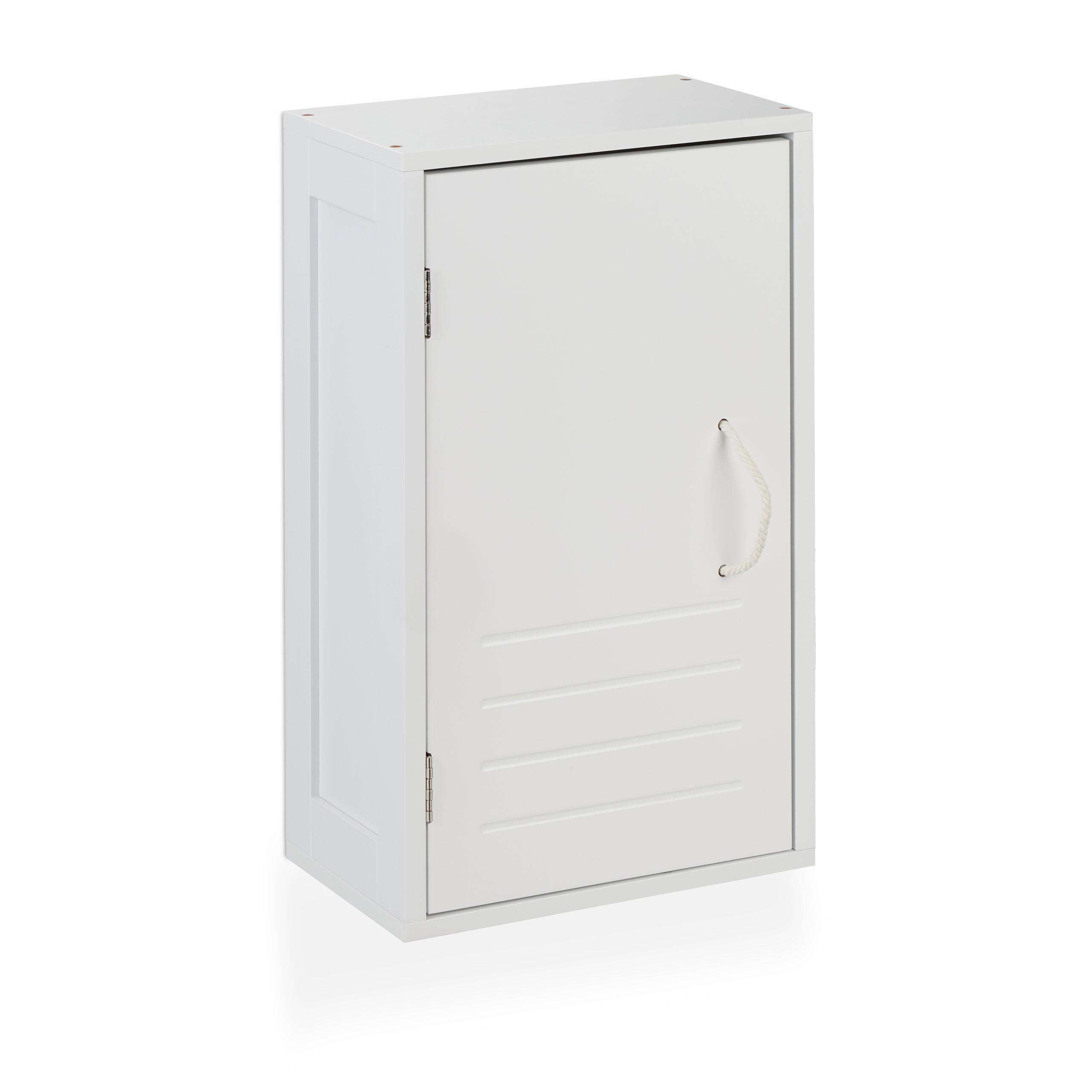 HÄNGESCHRANK - Weiß, Holzwerkstoff/Textil (30/50/18.5cm) - Relaxdays