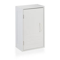 HÄNGESCHRANK - Weiß, Holzwerkstoff/Textil (30/50/18.5cm) - Relaxdays