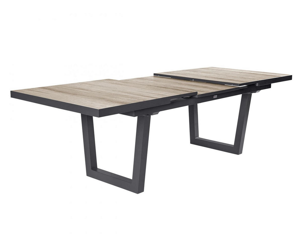 GARTENTISCH Kentucky 200/260x100x75 cm, Keramik, Braun - Braun, Keramik (100/260/75cm) - dasmöbelwerk