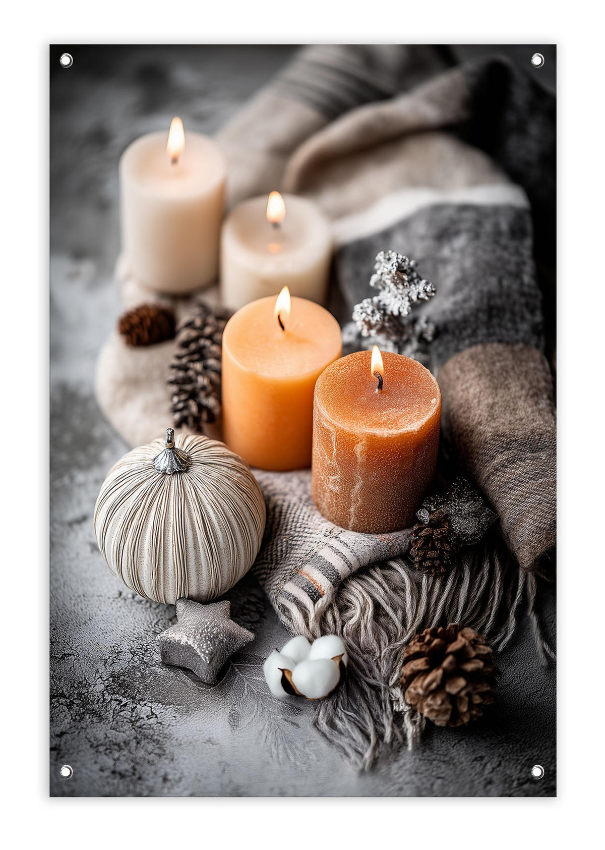 GARTEN-POSTER 60x90 cm Cozy Deko - Anthrazit, Kunststoff (60/90/2cm) - artissimo