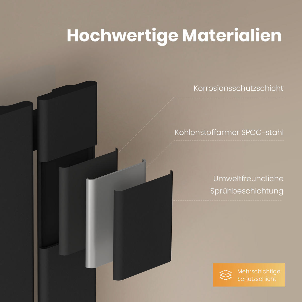 HEIZKÖRPER Flachheizkörper Schwarz 180/30/4,9 cm - Anthrazit, Metall (30/180/4.9cm) - EMKE