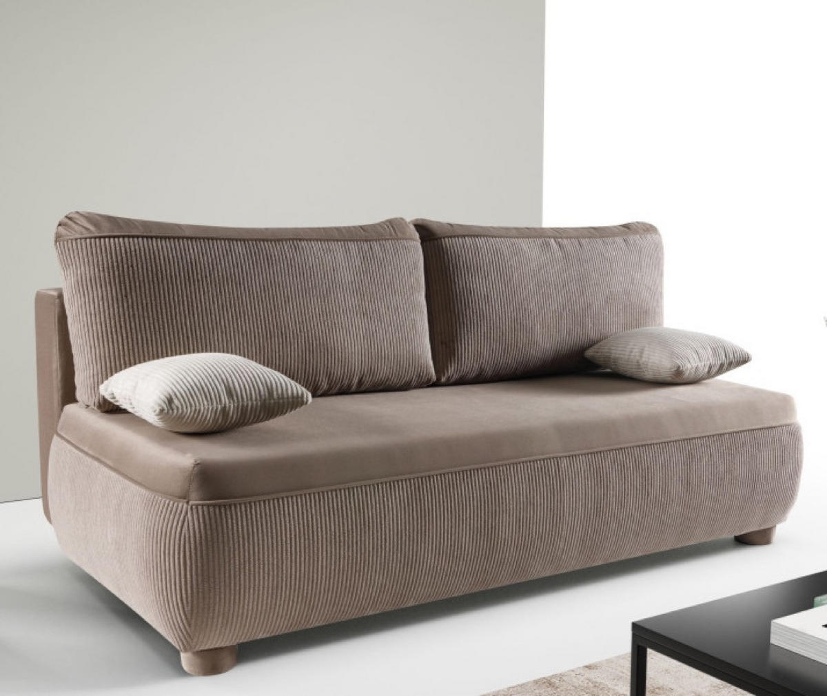 SOFA Beige Adi - Beige, Holzwerkstoff (211/88/211cm) - Sepro Meble
