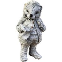 STEINFIGUR Igel Daniel stehend, frostfest, massiv - Grau, Stein (22/45/25cm) - stoneandstyle