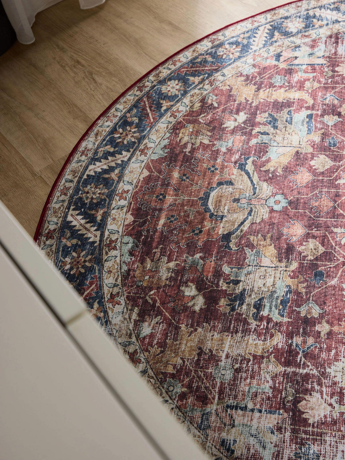 VINTAGE-TEPPICH George waschbar ø 160 cm rund - Multicolor, Kunststoff (160/160cm) - benuta
