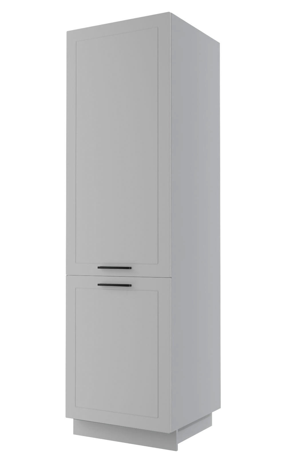 Feldmann-Wohnen Geschirrschrank Grau, Grau 60x207x59 cm