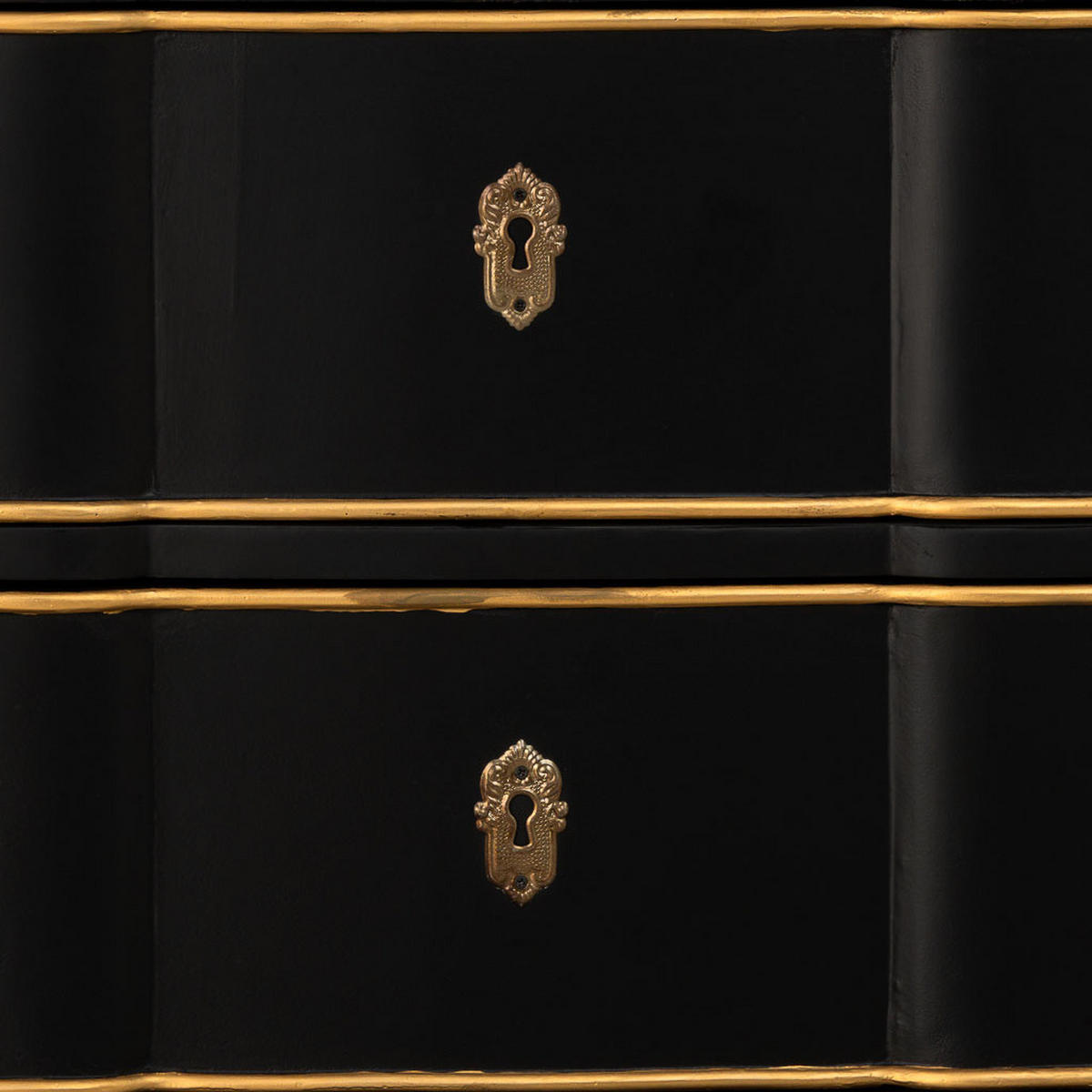 KOMMODE aus holz 100x50x80cm - Schwarz, Holz (100/80/50cm) - Wanderlust