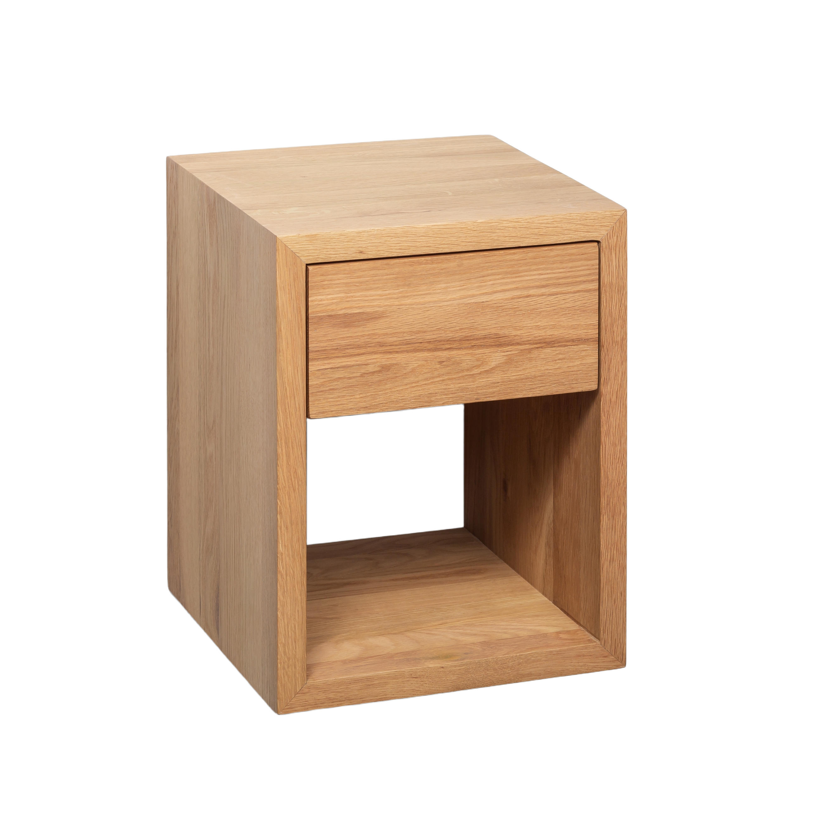 NACHTTISCH Hugo, Eiche, 30/30/39 cm - Eichefarben, Holz (30/39/30cm) - WOODEK