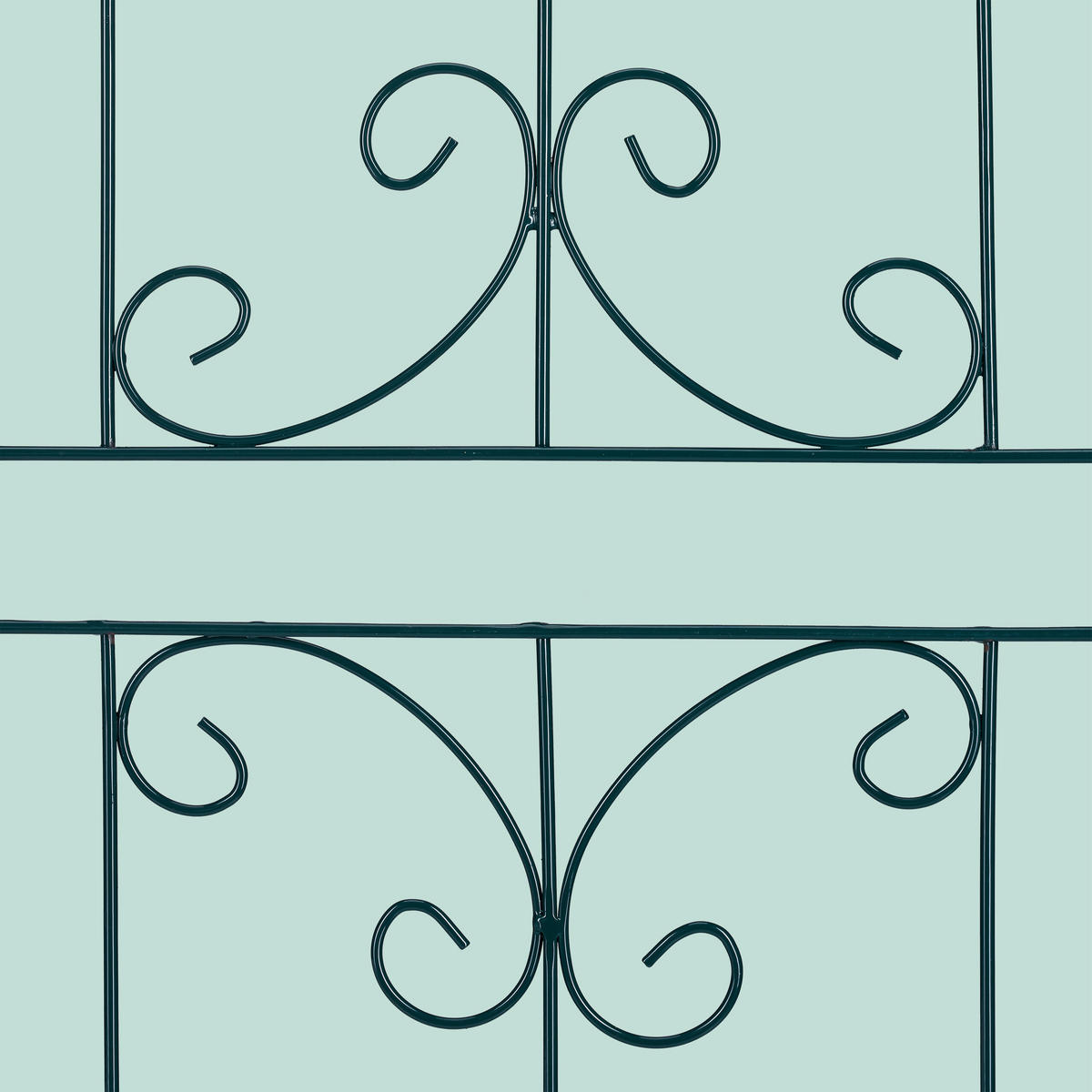 2XRANKGITTER - Dunkelgrün, Metall (50/180/1.5cm) - Relaxdays