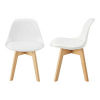 KINDERSTUHL Elvdal - Naturfarben/Weiß, Holz/Kunststoff (38/56/33cm) - [en.casa]