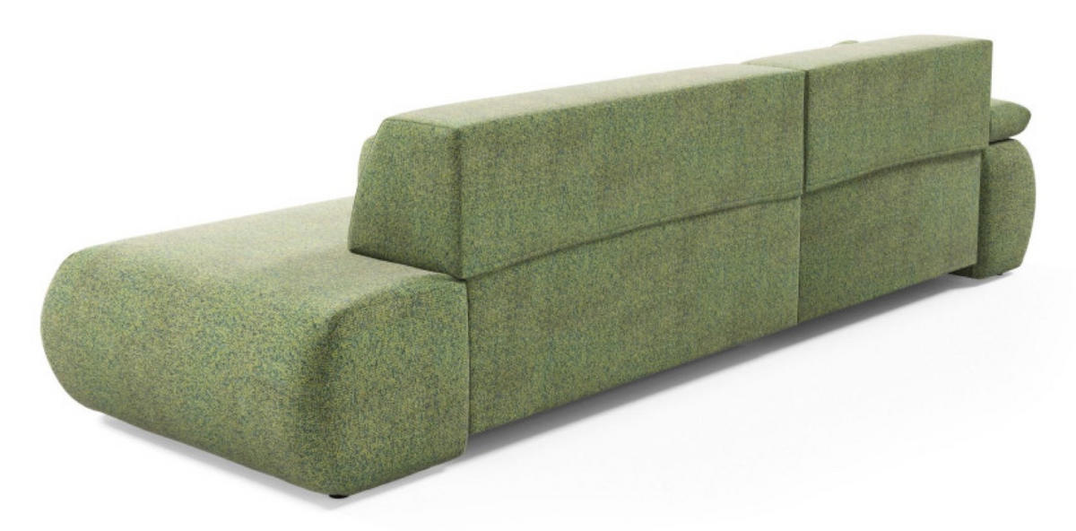 ECKSOFA Grün PENTI Ausziehbar Mit Bettkasten Links - Grün, Textil (286/173.5cm) - Sepro Meble
