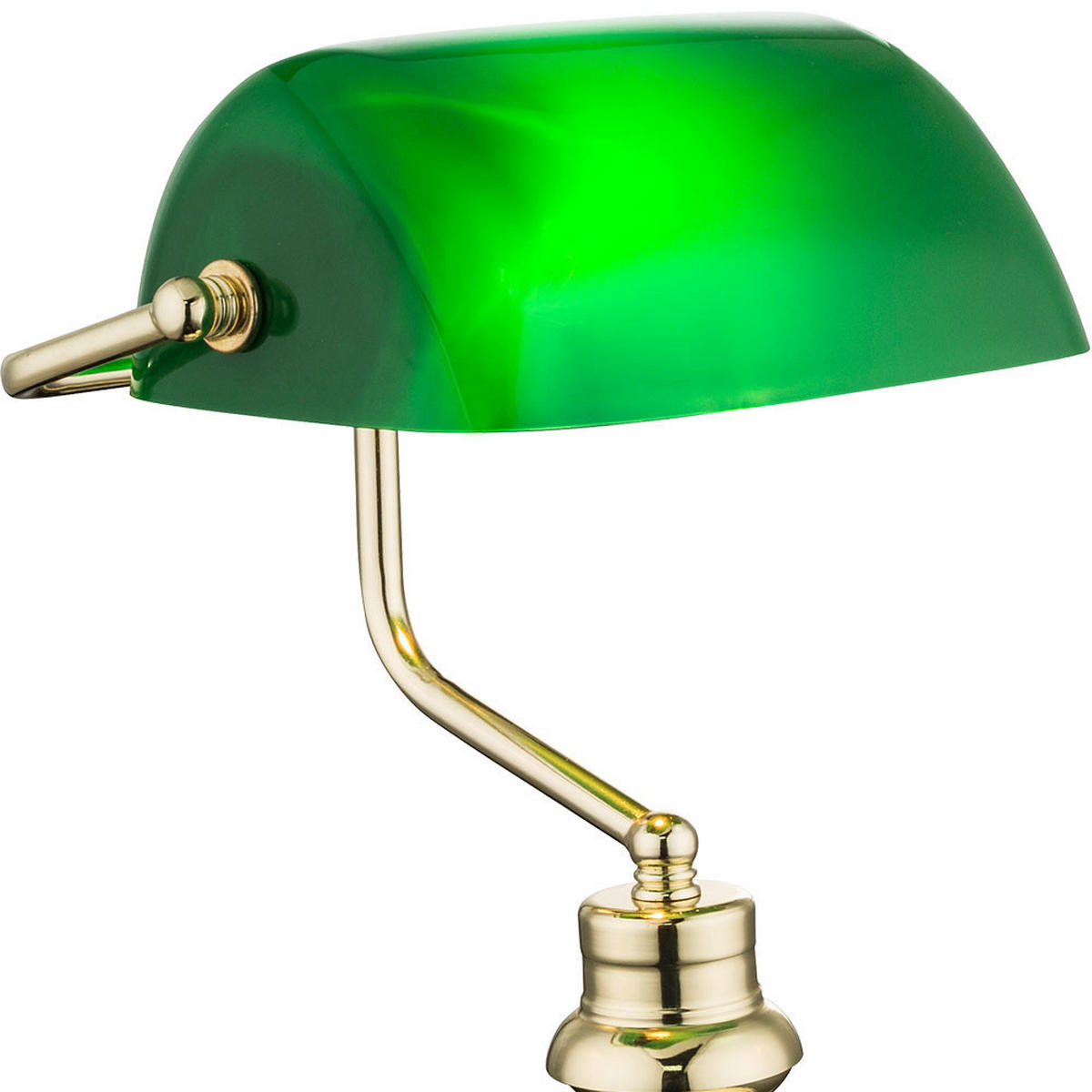 LED SCHREIBTISCHLEUCHTE Antique Grün Acryl - Grün, Metall (25/19/36cm) - Globo Lighting