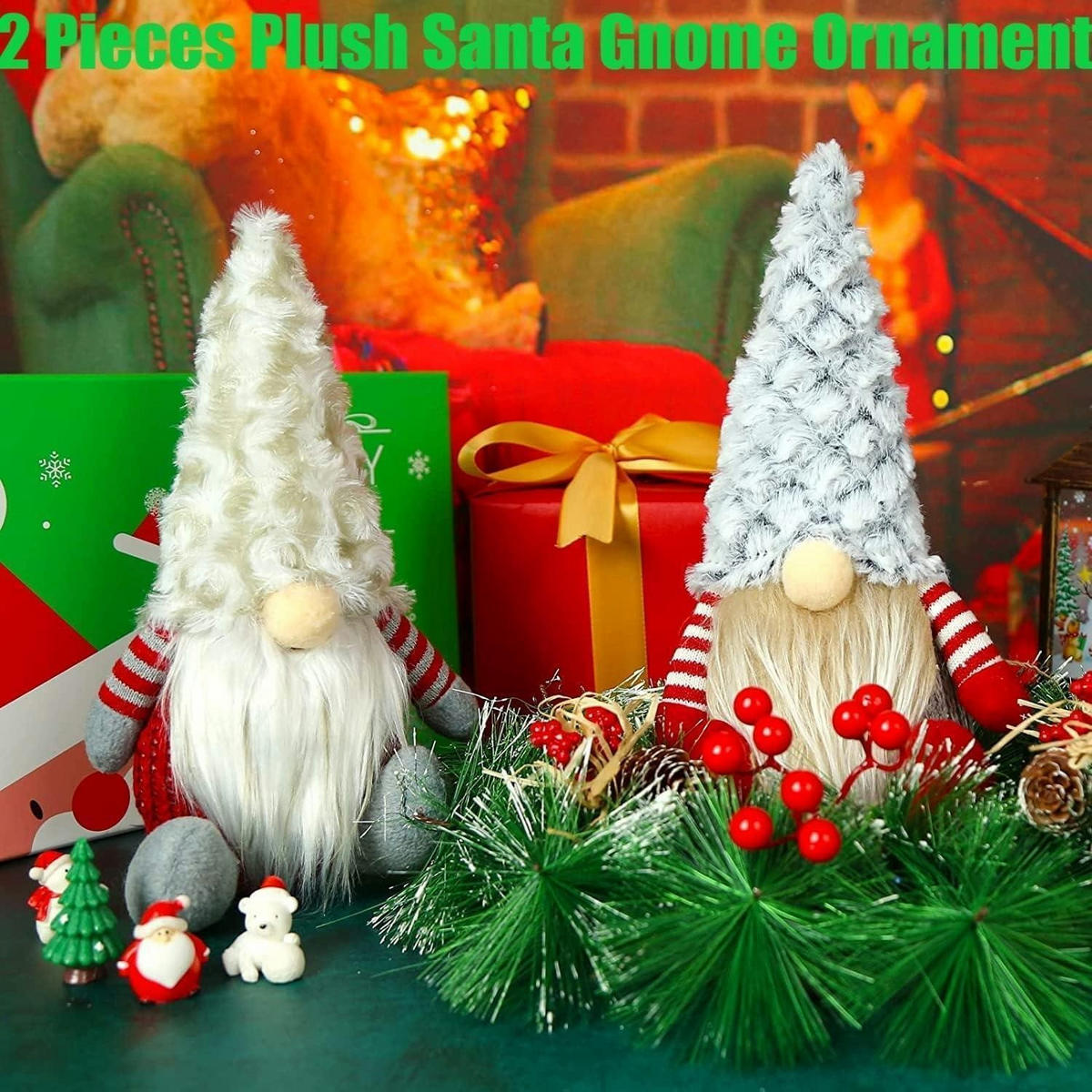 WEIHNACHTSZWERG 2-teiliges Set 25 cm - Multicolor, Textil (25cm)