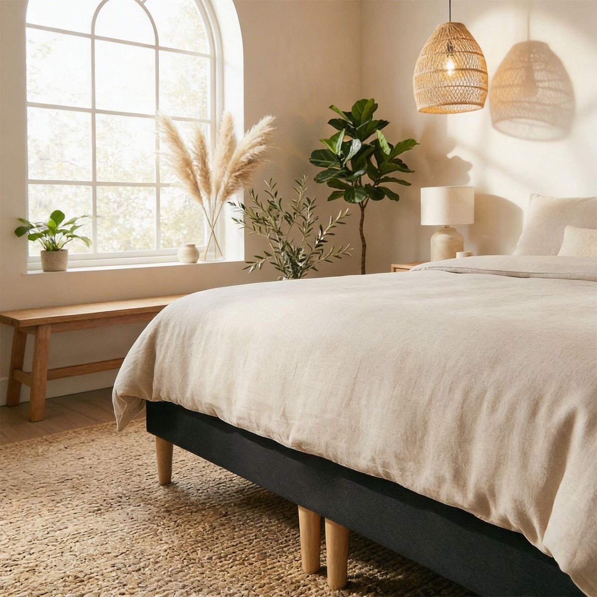 FUTONBETT RENNES 180x200 cm schwarz - Schwarz, Holzwerkstoff (180/200cm) - IDIMEX