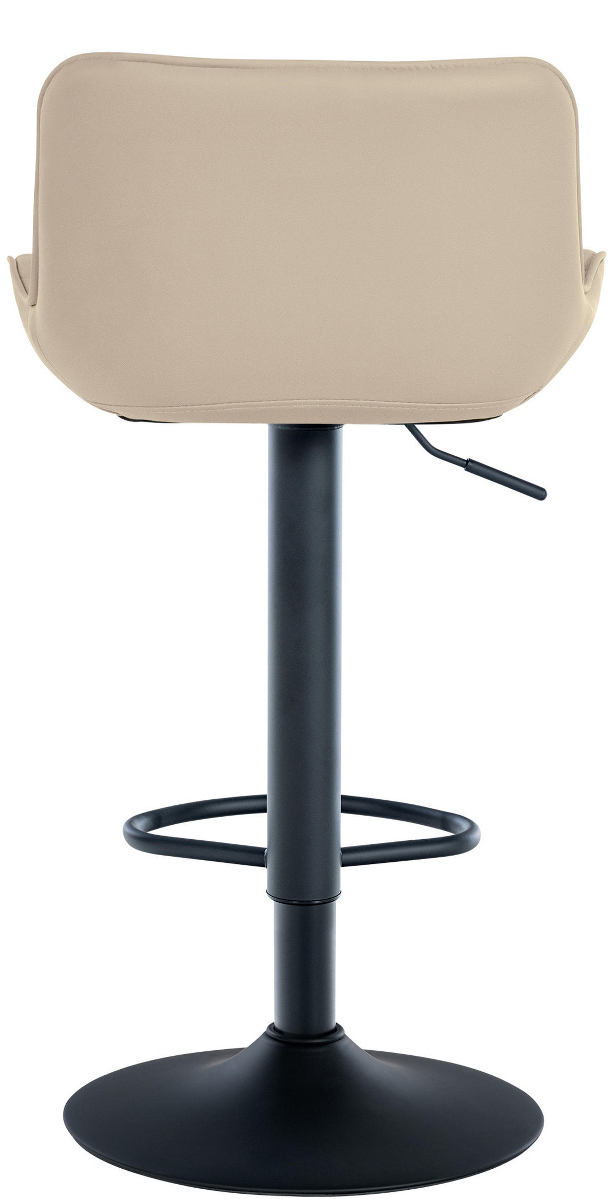 BARHOCKER 2er Set Lederlook creme - Creme, Textil/Metall (48/81/54cm) - CLP