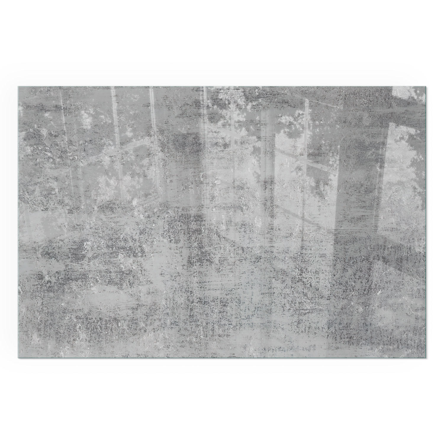 GLASPLATTE für Kamin 60x40 cm - Grau, Glas (60/40/0.4cm) - TULUP