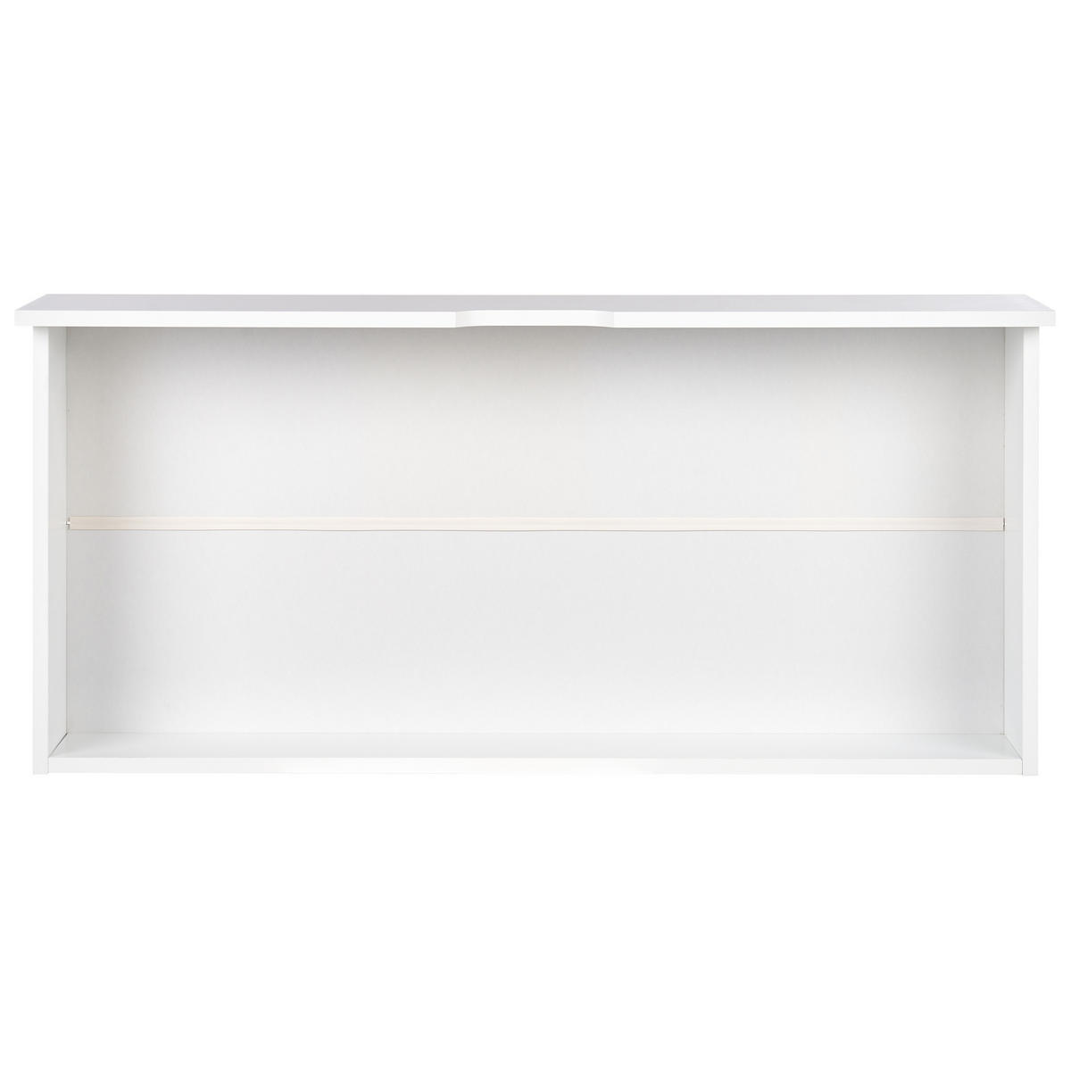 BETTSCHUBLADE 2er set Weiß Olendon - Weiß, Holzwerkstoff - Beliani