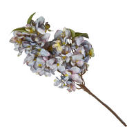 DEKOZWEIG mit Blüten blau, 64 cm - Blau, Kunststoff (64cm) - Homescapes