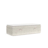 BOXBETT Lennon Creme 100/200 cm im Webstoff - Creme/Schwarz, Holz/Holzwerkstoff (100/200cm) - Maison de Reve