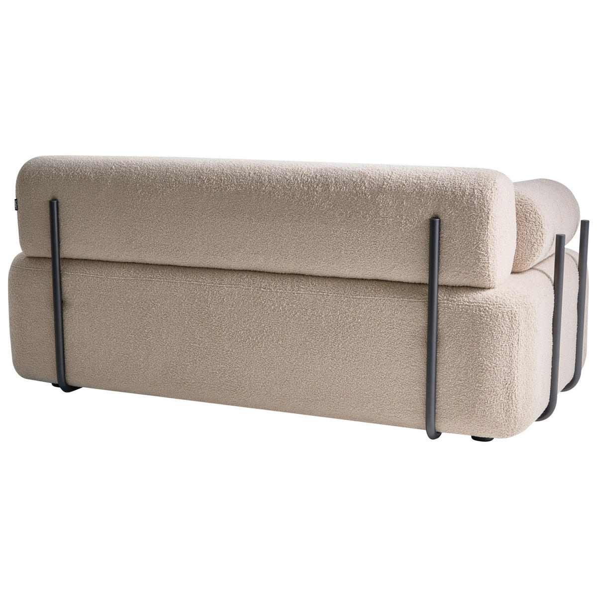 POHOVKA 2-místná Bouclé Béžová Elva - béžová, textil (170/74/100cm) - Beliani