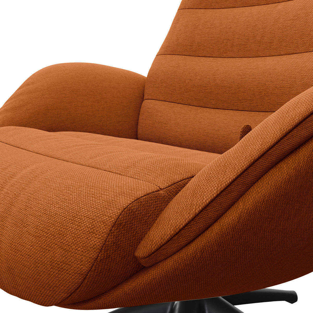 RELAXSESSEL - Rostfarben, Textil/Metall (90/107/90cm) - home24