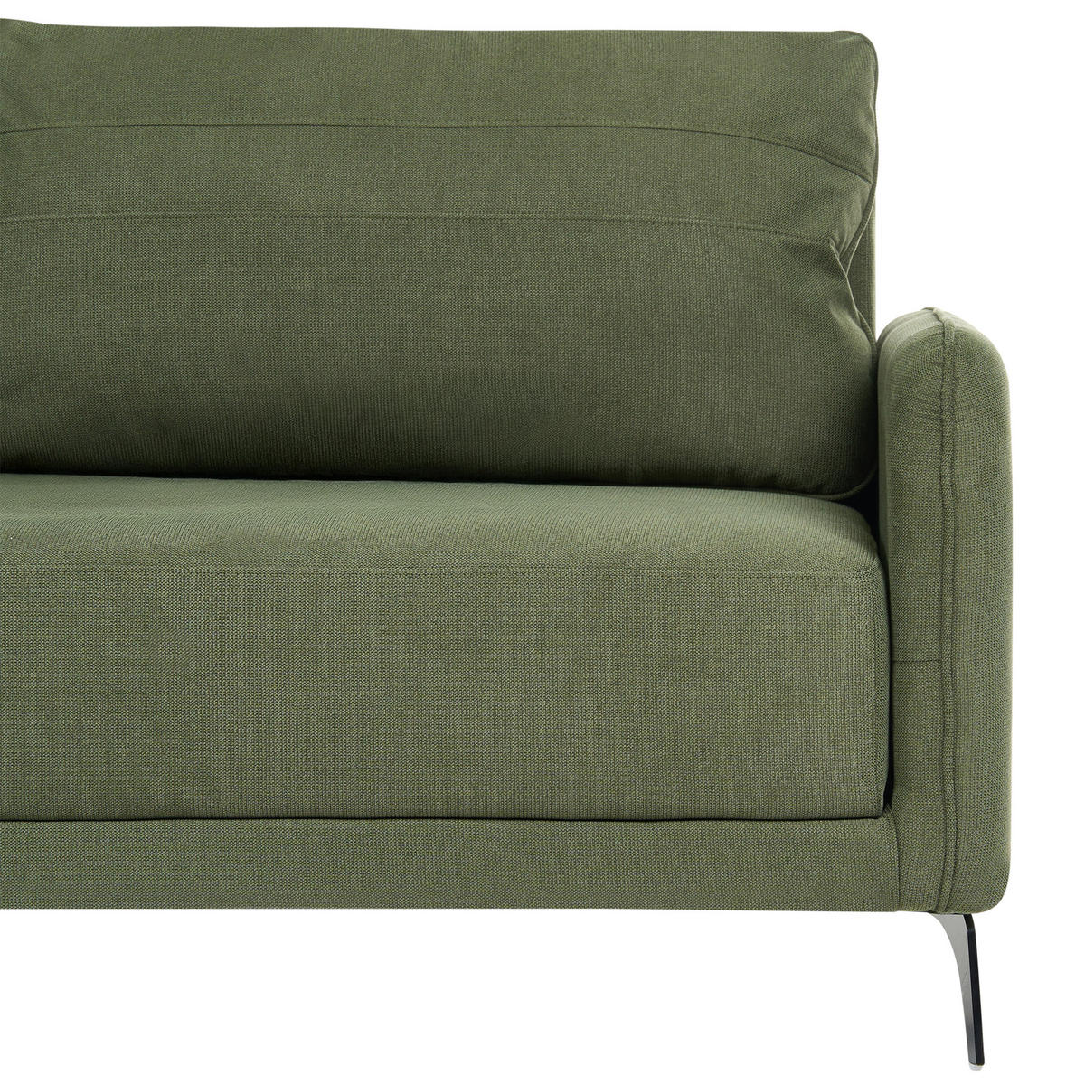 SCHLAFSOFA 3-Sitzer Stoff Grün Heming - Grün, Textil (200/88/90cm) - Beliani