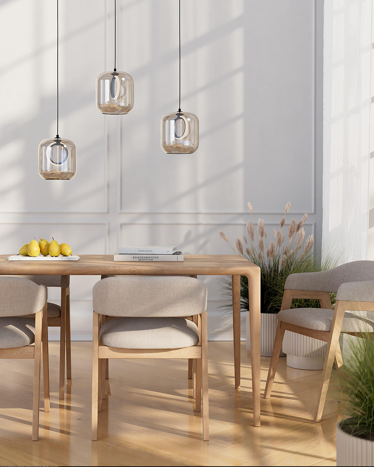 PENDELLEUCHTE Upper Eastside - Bronzefarben, Glas (72/72/180cm) - Butlers