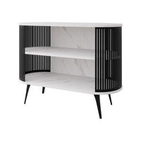 KOMMODE Roenni - Schwarz/Weiß, Holzwerkstoff/Metall (120/90/40cm) - MIRJAN24