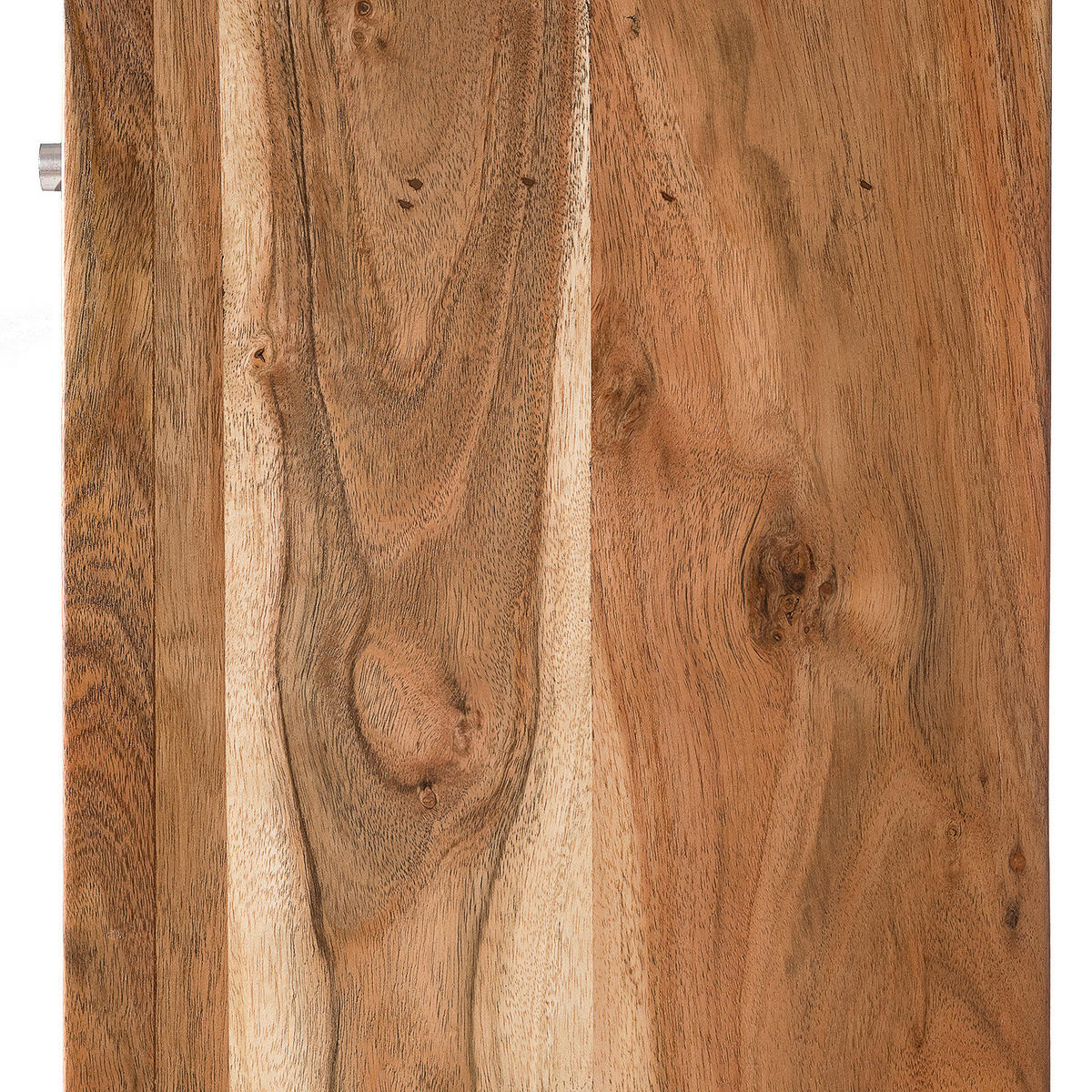 HOCHSCHRANK - Akazie massiv, Ecru / Akazie - Akaziefarben, Holz (45/180/30cm) - home24