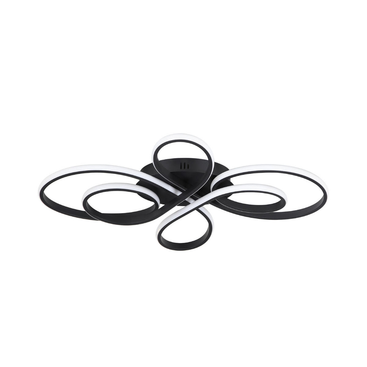 LED-DECKENLEUCHTE Alaric 80/50/8.5 cm - Schwarz, Metall (80/50/8.5cm) - Nettlife