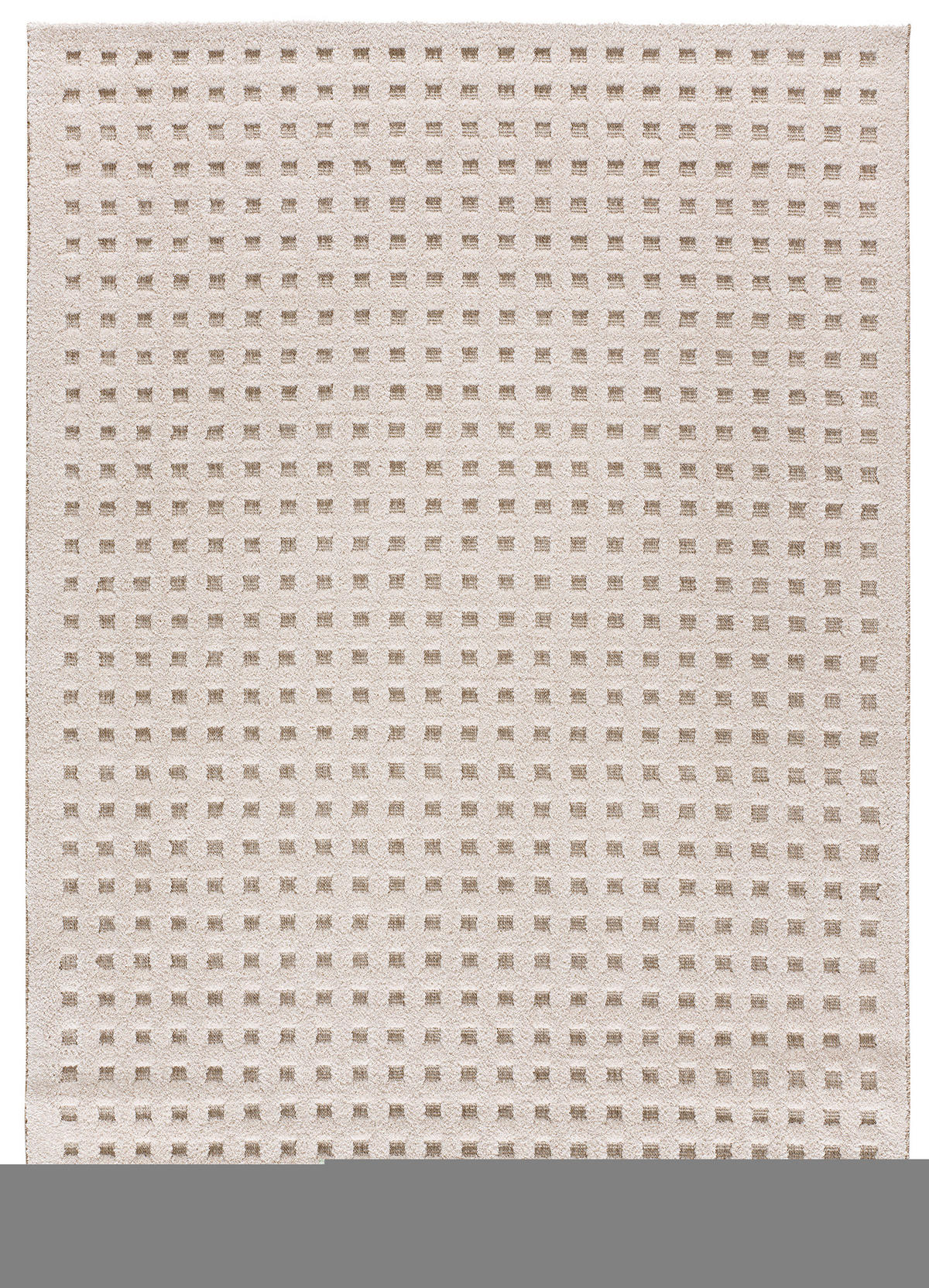 WEBTEPPICH im skandinavischen Stil Weiß Diena 80/150 cm - Weiß, Naturmaterialien/Textil (80/150cm) - Atticgo