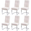 ESSZIMMERSTUHL Cremeweiß 6er-Set - Weiß, Textil (46/105/60cm) - MCW