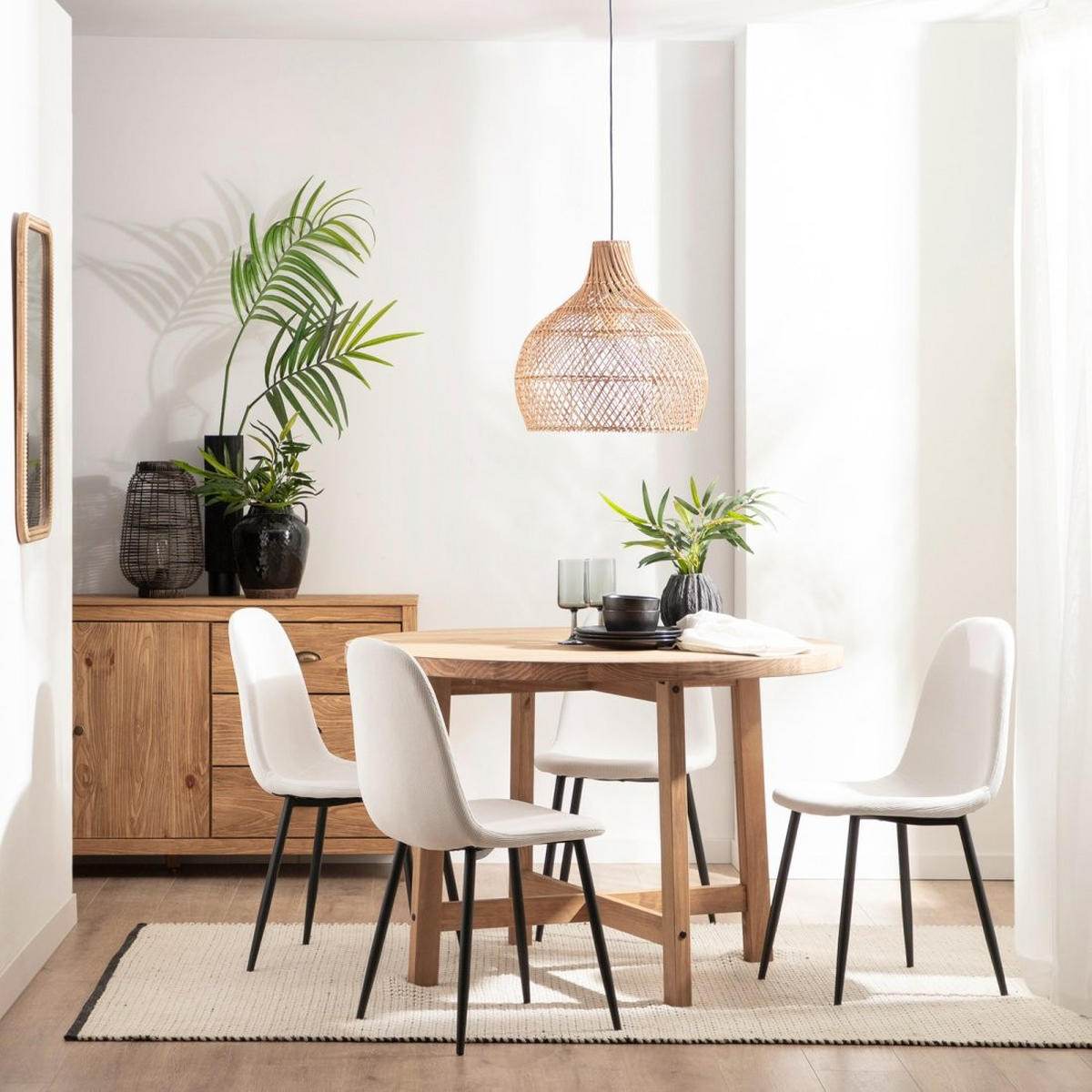 ESSTISCH Pienza Natürlich 120 cm x 78 cm - Naturfarben, Holz (120/120/78cm) - Klast Home